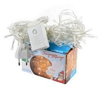 Гирлянда светодиодная "Шнур" Космос KOC_GIR120LED_W Желтый 220В 120шт/м IP20 12,8м картинка 